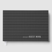 Maßgeschneiderte Black & White Wedding ID1090 Gästebuch (Vorderseite)