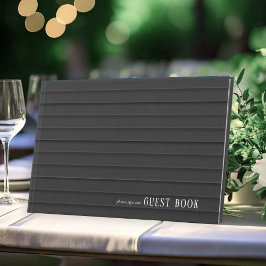 Maßgeschneiderte Black & White Wedding ID1090 Gästebuch