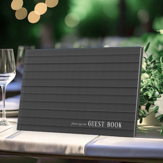 Maßgeschneiderte Black & White Wedding ID1090 Gästebuch