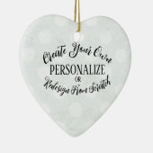 Maßgeschneiderte Blank - Erstellen Sie Ihre eigene Keramik Ornament (Rechts)