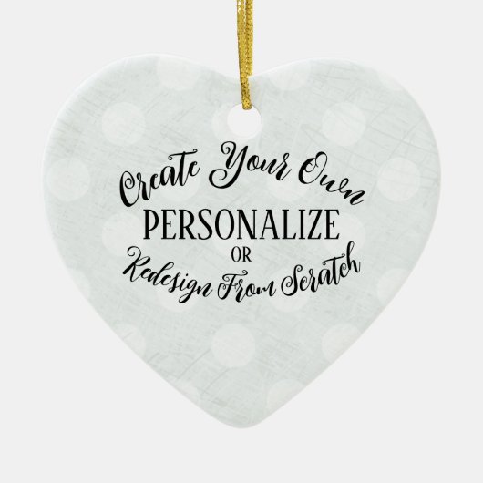 Maßgeschneiderte Blank - Erstellen Sie Ihre eigene Keramik Ornament (Vorne)