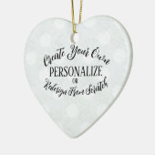 Maßgeschneiderte Blank - Erstellen Sie Ihre eigene Keramik Ornament (Links)