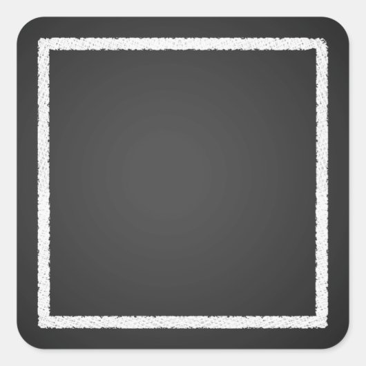 Maßgeschneiderte Blank-Imitat-Chalkboard-Stickers Quadratischer Aufkleber (Vorderseite)