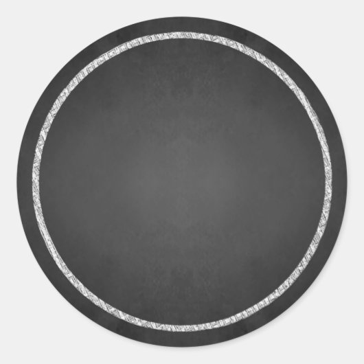Maßgeschneiderte Blank-Imitat-Chalkboard-Stickers Runder Aufkleber (Vorderseite)