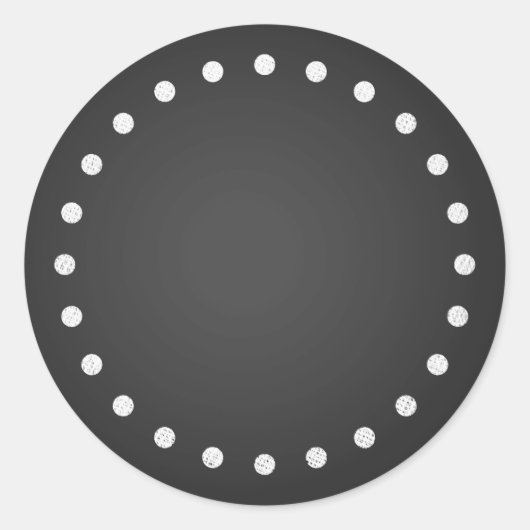 Maßgeschneiderte Blank-Imitat-Chalkboard-Stickers Runder Aufkleber (Vorderseite)