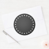Maßgeschneiderte Blank-Imitat-Chalkboard-Stickers Runder Aufkleber (Umschlag)