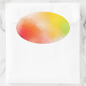 Maßgeschneiderte Blank Moderne Abstrakte Kunstvorl Ovaler Aufkleber (Tasche)