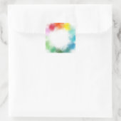 Maßgeschneiderte Blank-Moderne Vorlage Abstrakt Quadratischer Aufkleber (Tasche)