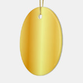 Maßgeschneiderte Blank Template Imitate Gold Metal Keramik Ornament (Links)