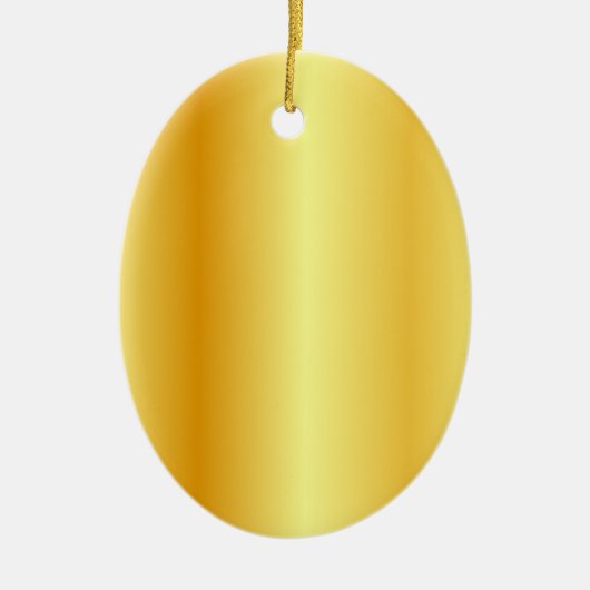 Maßgeschneiderte Blank Template Imitate Gold Metal Keramik Ornament (Vorne)