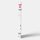 Maßgeschneiderte Blankengeschenkvorlage Case-Mate iPhone Hülle (Rückseite / Rechts)