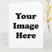 Maßgeschneiderte Blankenvorlage - Vertikale Grußka Karte (Gelbe Blume)