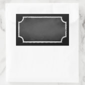 Maßgeschneiderte Blanketiketten für Chalkboard-Sti Rechteckiger Aufkleber (Tasche)