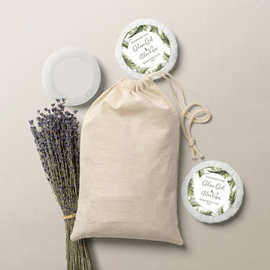 Maßgeschneiderte Blätter für das Blumenmuster auf  Runder Aufkleber