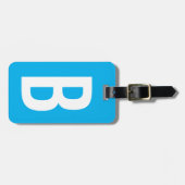 Maßgeschneiderte, blaue Acrylgepäckmarke Gepäckanhänger (Vorderseite horizontal)