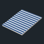 Maßgeschneiderte Blaustreifen Notizblock<br><div class="desc">Anpassbare Blue Stripes Notepad</div>