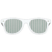 Maßgeschneiderte Blaustreifen Partybrille (Vorderseite)