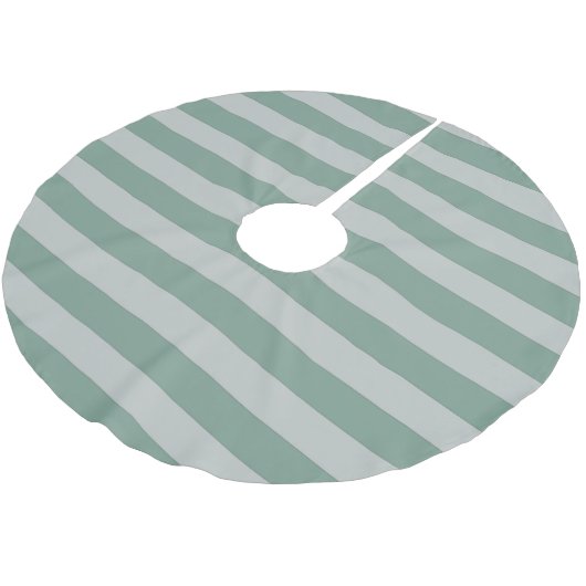 Maßgeschneiderte Blaustreifen Polyester Weihnachtsbaumdecke (Schrägansicht)