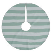 Maßgeschneiderte Blaustreifen Polyester Weihnachtsbaumdecke (Vorderseite)