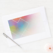 Maßgeschneiderte Blindvorlage Modernes Abstraktes  Rechteckiger Aufkleber (Umschlag)