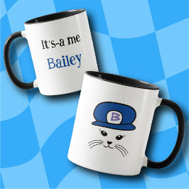 Maßgeschneiderte Blue Cap Little Cat Tasse