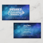 Maßgeschneiderte Blue Clearing Business Cards Visitenkarte (Vorne/Hinten)