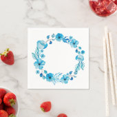 Maßgeschneiderte Blue Floral Napkins Serviette (Beispiel)