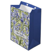 Maßgeschneiderte Bluebell-Blume für Blumenmuster Mittlere Geschenktüte (Vorderseite Schrägansicht)
