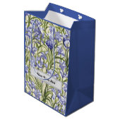 Maßgeschneiderte Bluebell-Blume für Blumenmuster Mittlere Geschenktüte (Rückseite Schrägansicht)