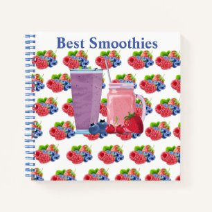 Maßgeschneiderte Blueberry & Strawberry Smoothie Notizblock