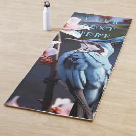 Maßgeschneiderte Bluejay-Blume Yogamatte