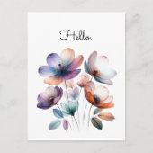 Maßgeschneiderte Blume Aquarellbilder Postkarte (Vorderseite)