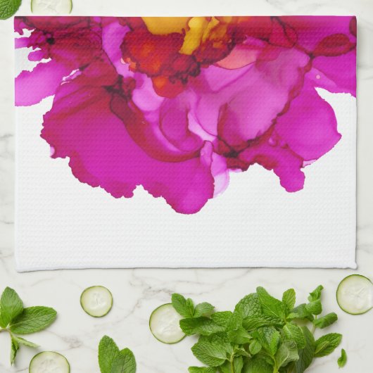 Maßgeschneiderte Blume! Geschirrtuch (Gefaltet)