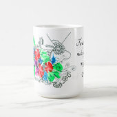 Maßgeschneiderte Blume in Kunstfarben Kaffeetasse (Mittel)