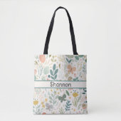 Maßgeschneiderte Blume Totbeutel Tasche (Vorderseite)