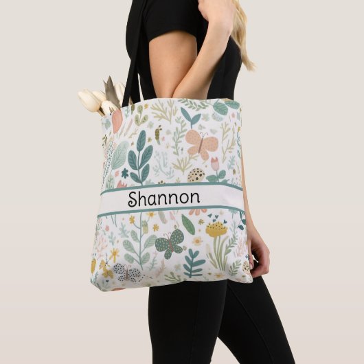 Maßgeschneiderte Blume Totbeutel Tasche (Von Nahem)