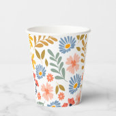 Maßgeschneiderte Blumen "Special. Beruf" Pappbecher (Rückseite)