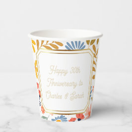 Maßgeschneiderte Blumen "Special. Beruf" Pappbecher