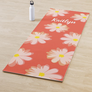 Maßgeschneiderte Blumen-Yoga-Matte mit Tagesdesign Yogamatte