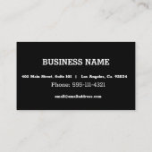 Maßgeschneiderte Blumenfarbe Visitenkarte (Rückseite)