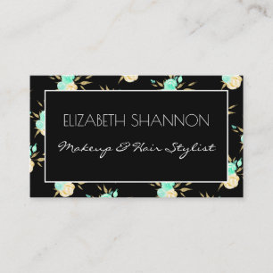 Maßgeschneiderte Blumenfarbe Visitenkarte