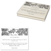 Maßgeschneiderte Blumengrenzen Gummistempel (Stempel)