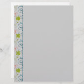 Maßgeschneiderte Blumengrenzstationery (Vorne/Hinten)