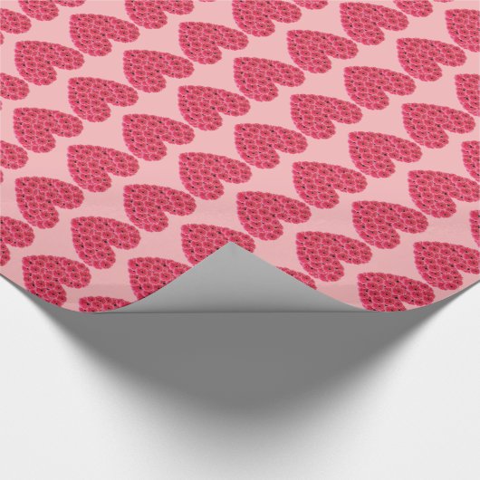 Maßgeschneiderte Blumenschärte Geschenkpapier (Ecke)