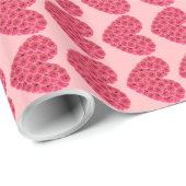 Maßgeschneiderte Blumenschärte Geschenkpapier (Rolleneckpunkt)