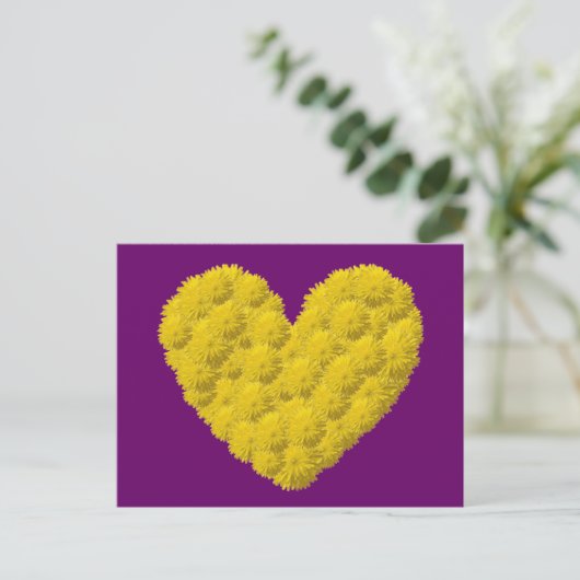 Maßgeschneiderte Blumenschärte Postkarte (Stehend Vorderseite)