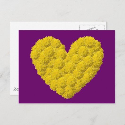 Maßgeschneiderte Blumenschärte Postkarte (Vorne/Hinten)