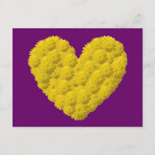 Maßgeschneiderte Blumenschärte Postkarte