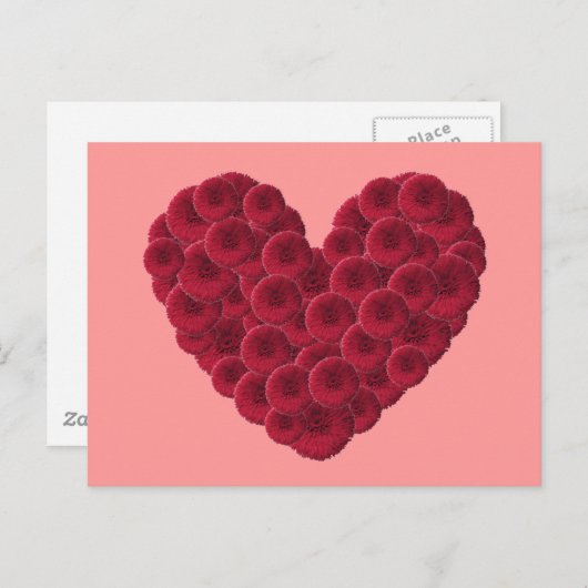 Maßgeschneiderte Blumenschärte Postkarte (Vorne/Hinten)