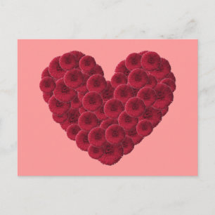 Maßgeschneiderte Blumenschärte Postkarte